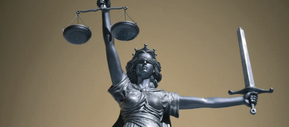 Justitia mit verbundenen Augen Berater helfen Insolvenzberatung Hamburg-Bergedorf